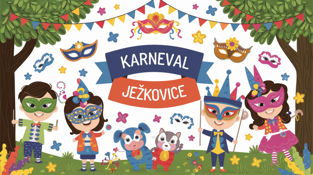 Dětský maškarní karneval v Ježkovicích