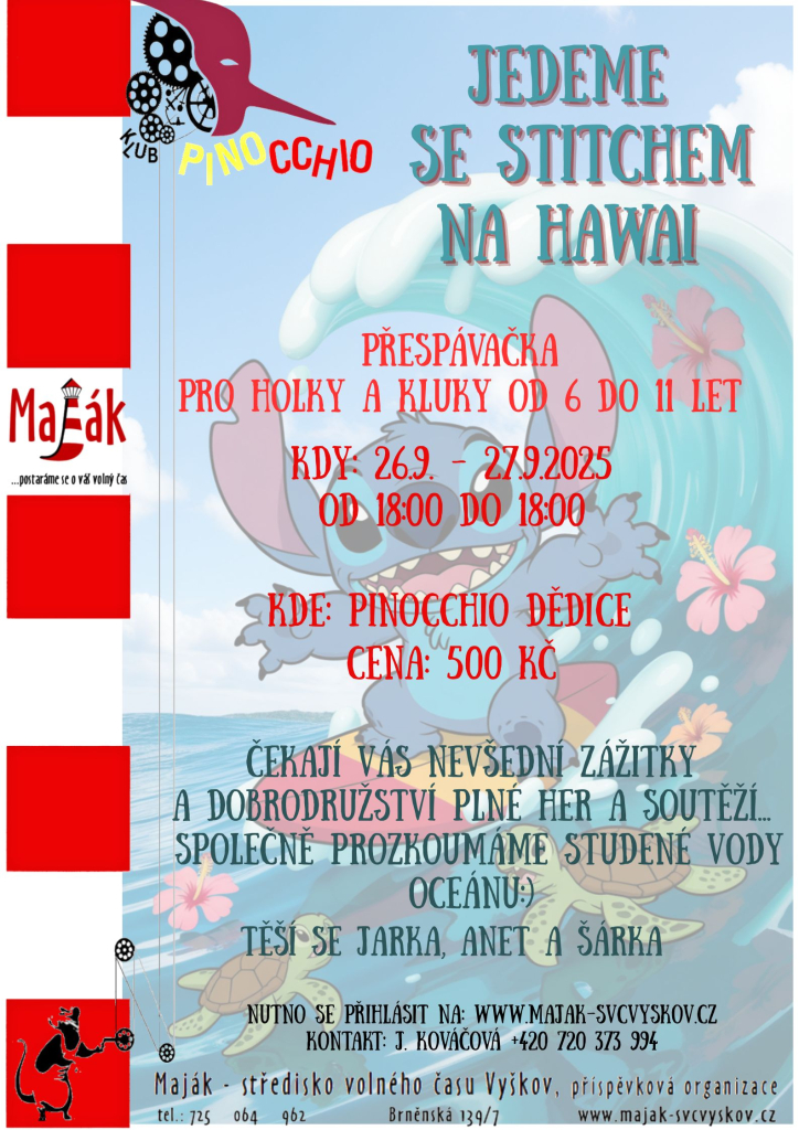 Jedeme se STITCHEM na Hawaj