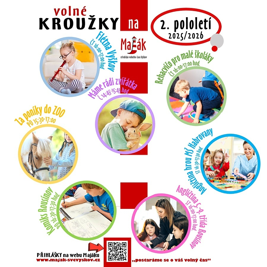 Volné kroužky na II. pololetí 