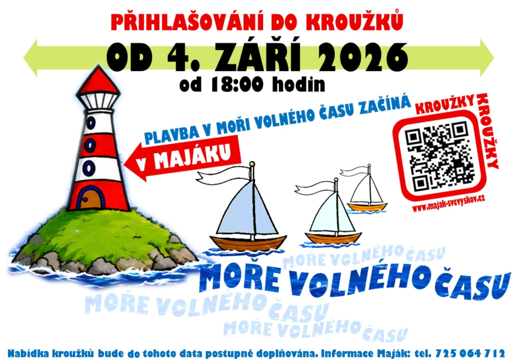 KROUŽKY - PŘIHLAŠOVÁNÍ NA 2026/2027