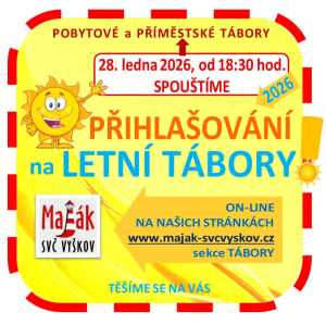 Letní tábory - přihlašování