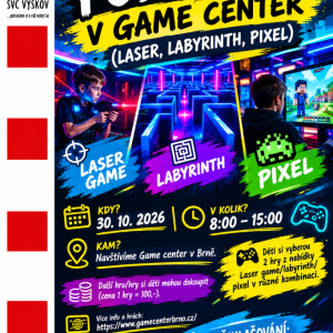 PT Podzimky v Game center (laser, labyrinth, pixel)